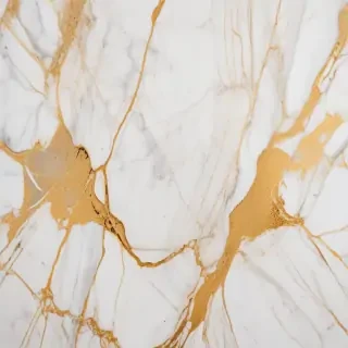 white and gold marble background
