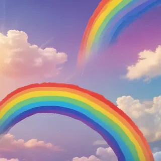 cute rainbow background