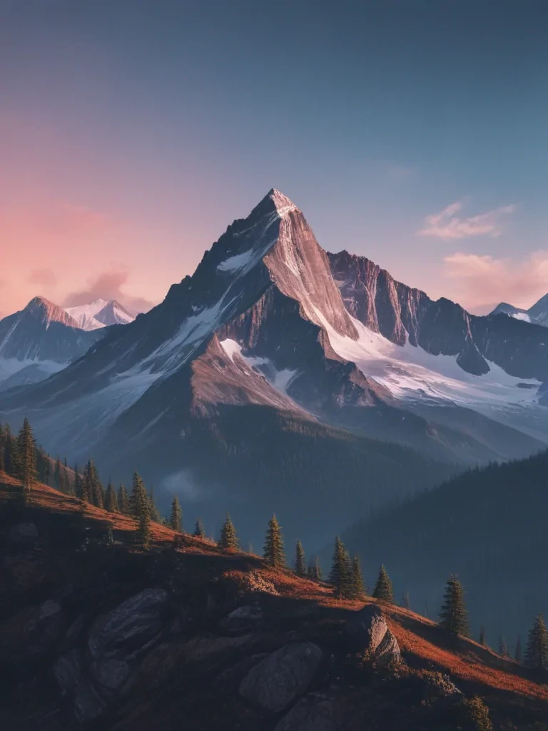 aesthetic mountain wallpaper