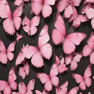 pink butterflies aesthetic