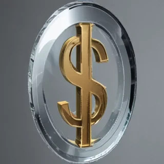 transparent dollar sign