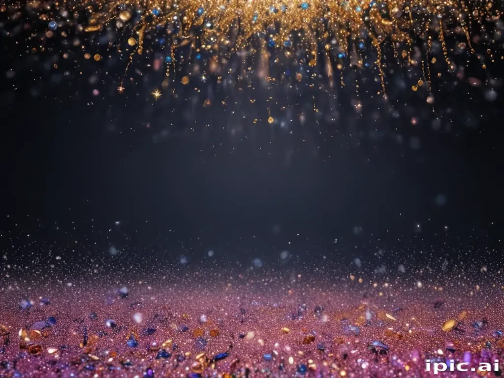 transparent background glitter