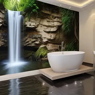 water fall wall paper