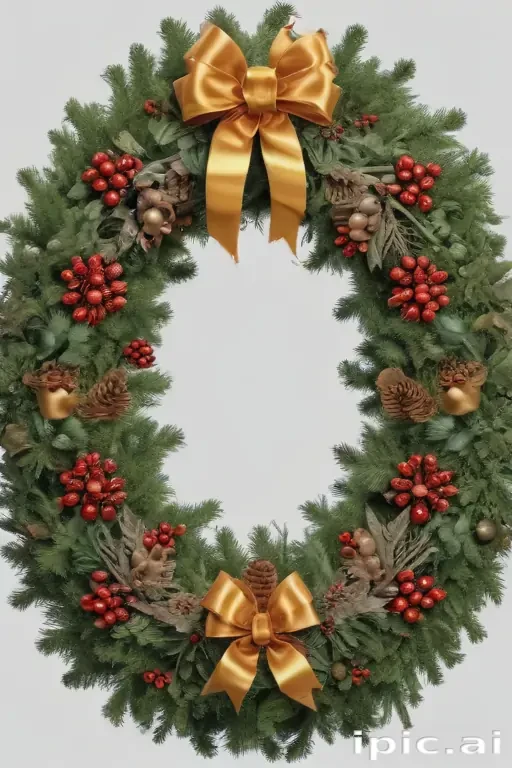 christmas wreath transparent
