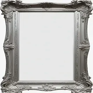 silver picture frame png
