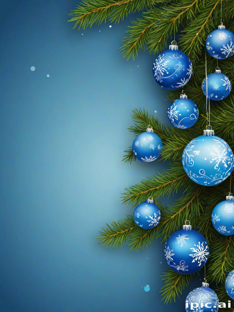 blue christmas bg