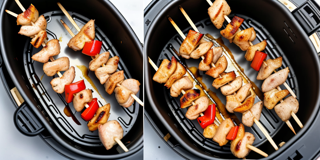 how long to cook chicken skewers in air fryer