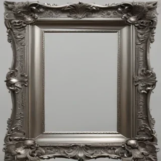 silver frame png