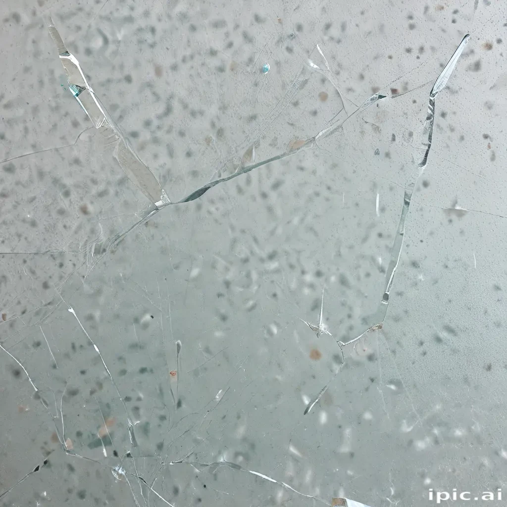 broken glass overlay