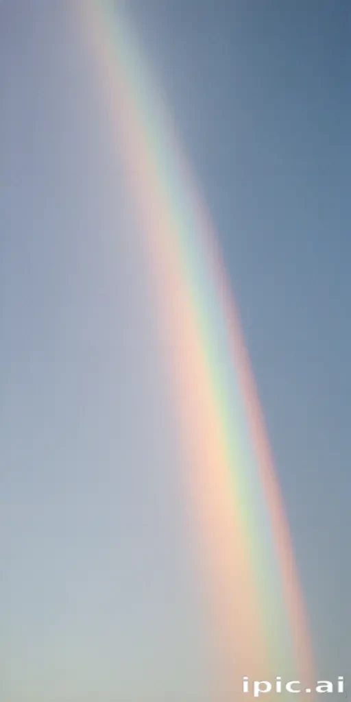 pastel coloured rainbow
