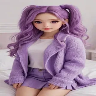 purple cute