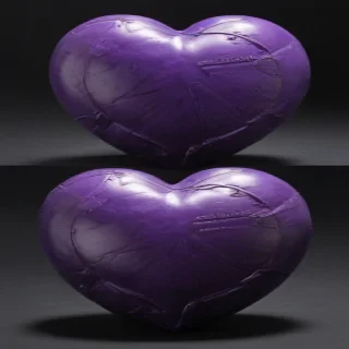 aesthetic purple heart