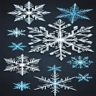 snowflake clipart free