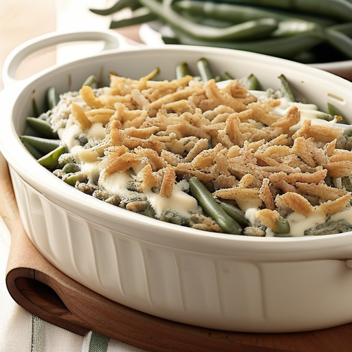 green bean casserole with cream cheese