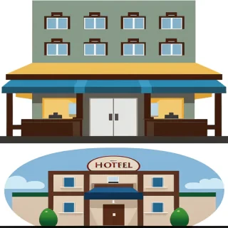 clipart of hotel