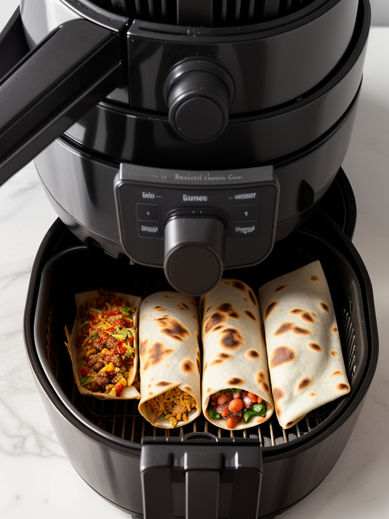 how to reheat burrito in air fryer