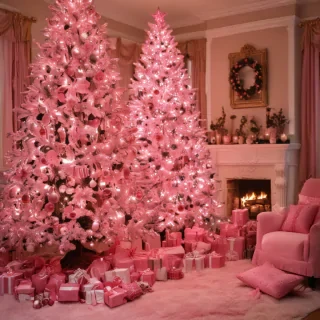 pink christmas pictures