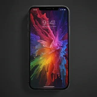 iphone with transparent background