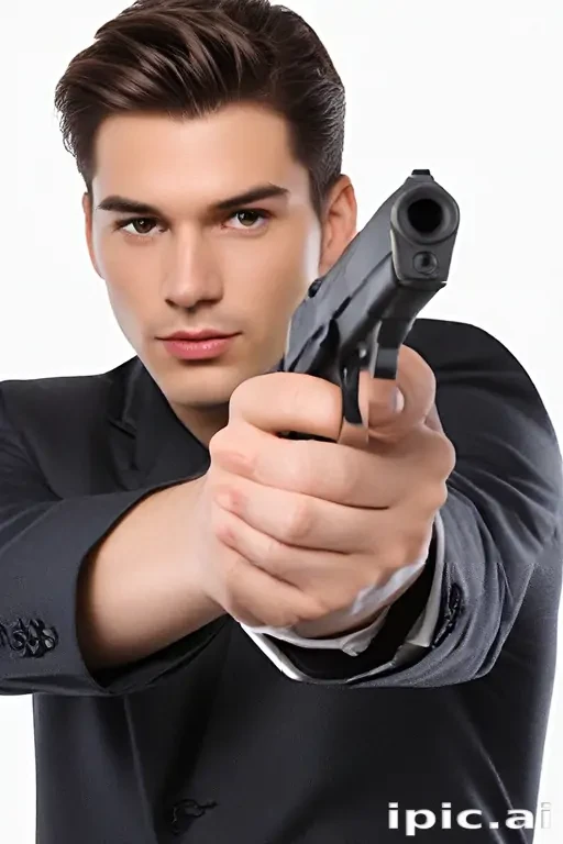 holding gun png