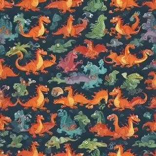 cartoon dragons