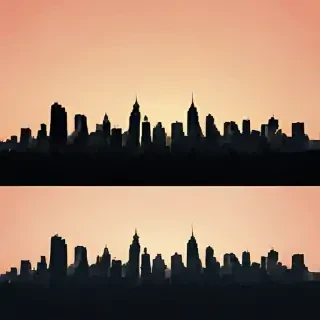city silhouette png
