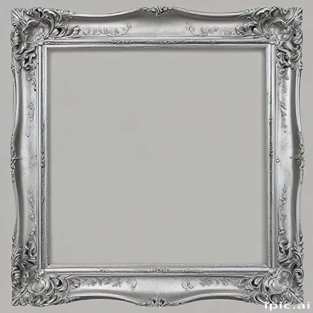 silver frame png