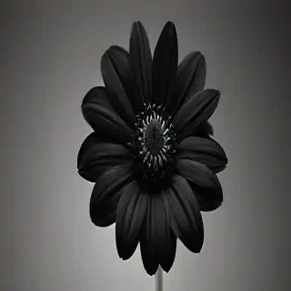 black flower