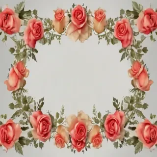 rose border png