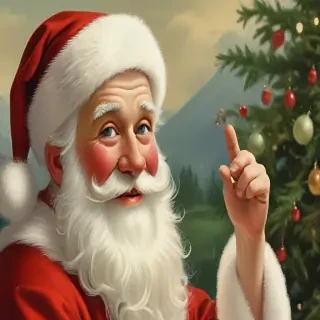 vintage santa images free