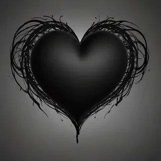 black heart pic