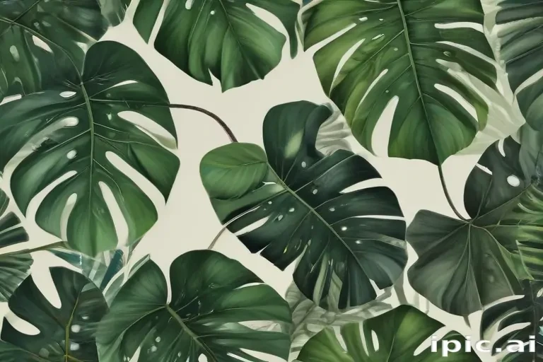 aesthetic monstera wallpaper