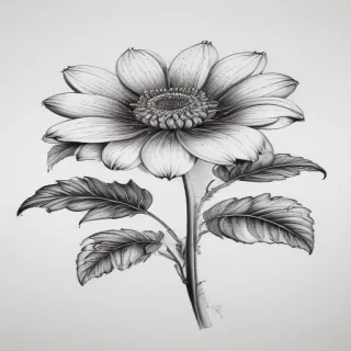flower drawing pictures