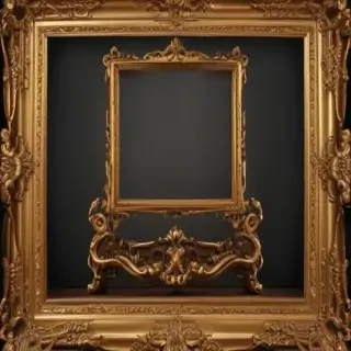 fancy gold frame