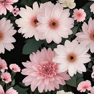aesthetic flowers transparent