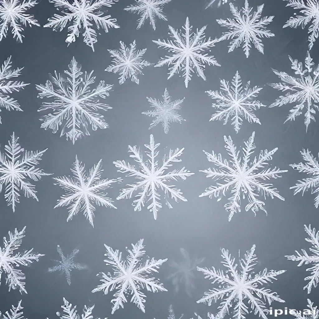 transparent snowflakes