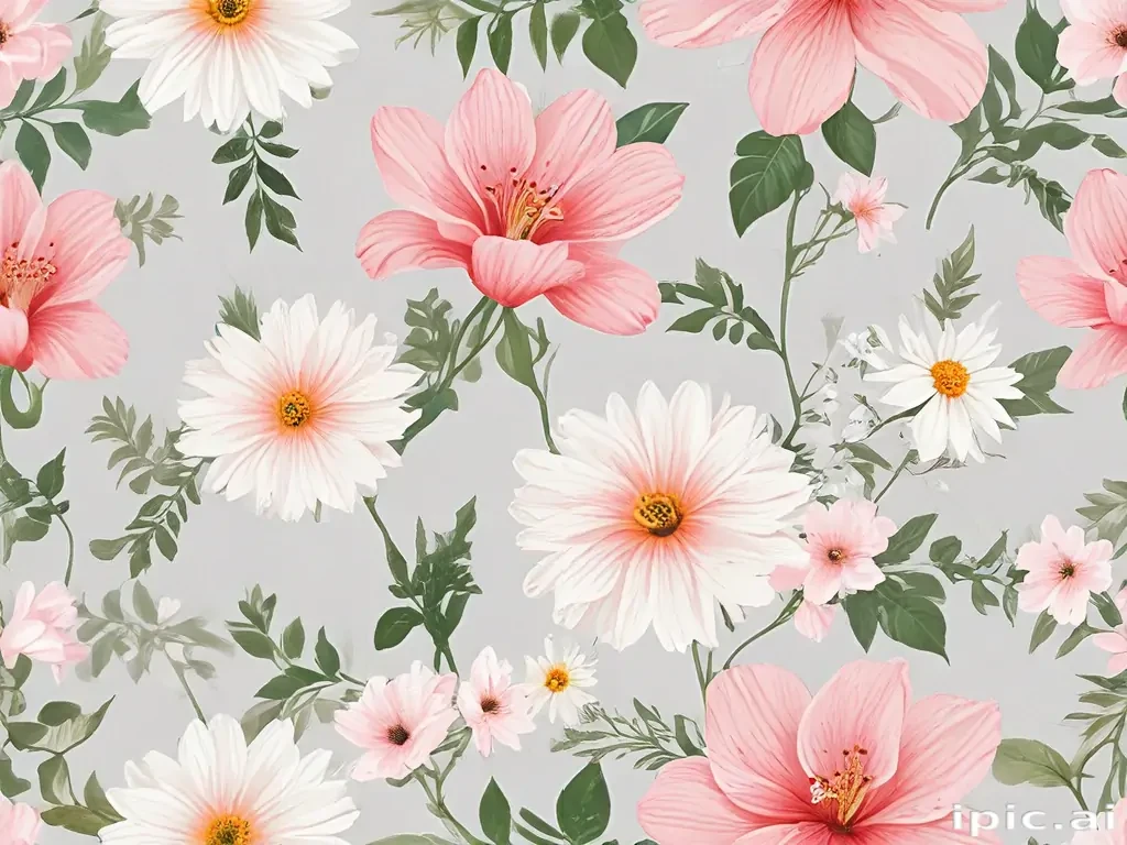 flowers clear background