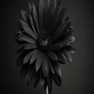 black flower