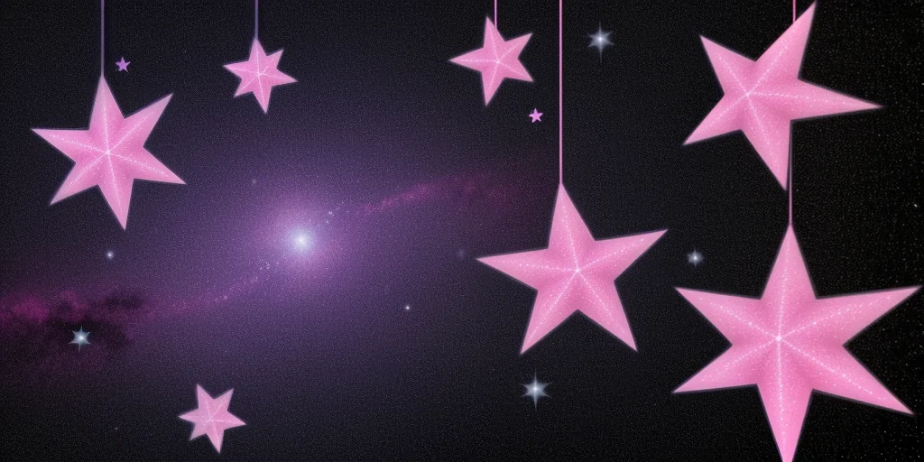 pink stars png