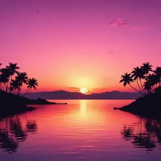 cute sunset wallpaper