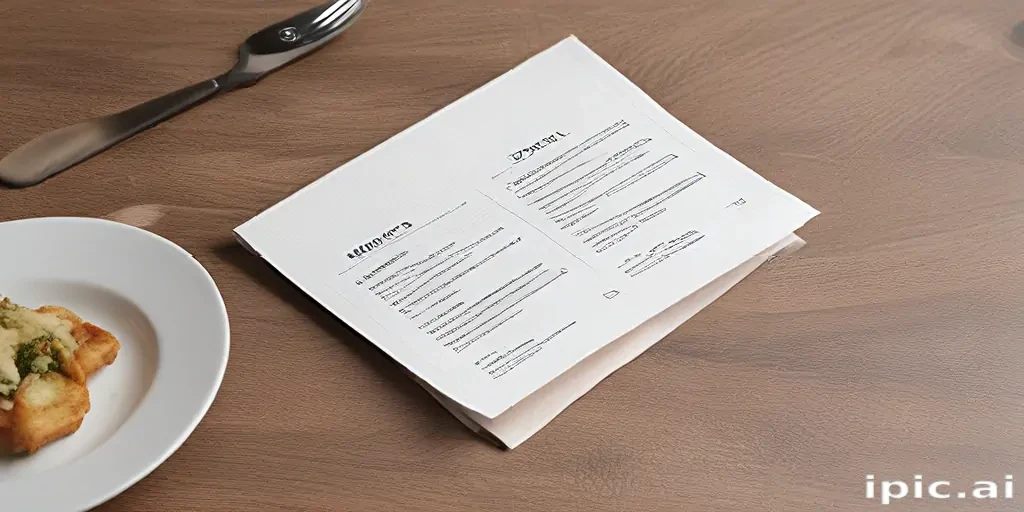 restaurant menu mockup