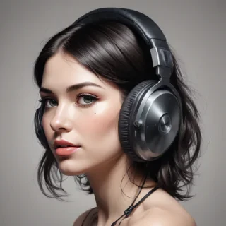 headphones drawing