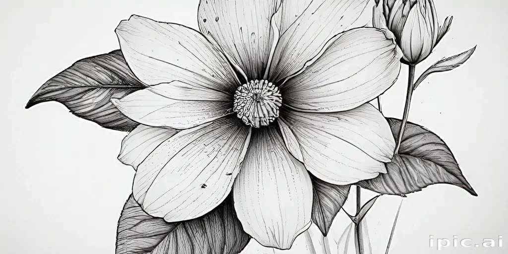 flower line work