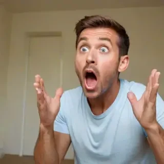 shocked man
