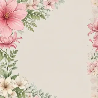 transparent flower border