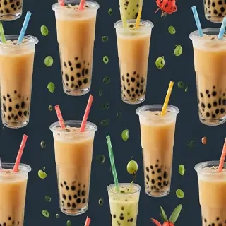 boba tea background