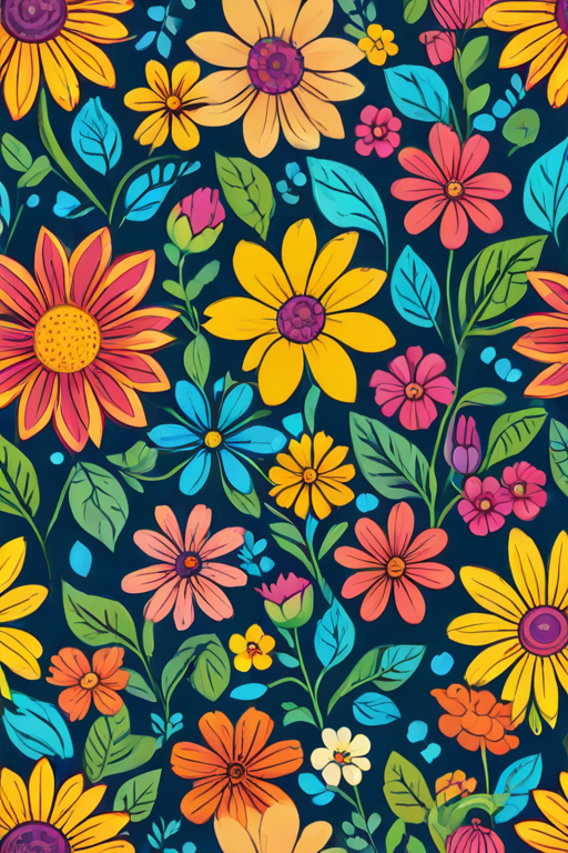 cartoon flowers png