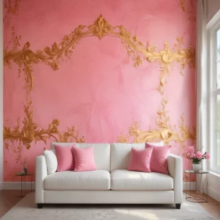 pink and gold background