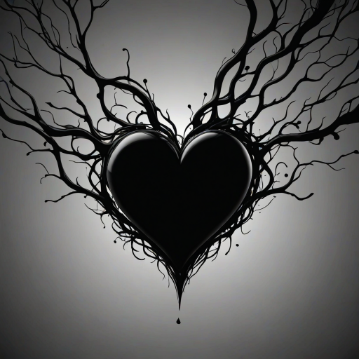 black heart background