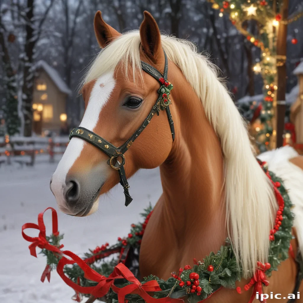 merry christmas horse images