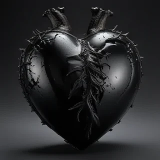 black heart image